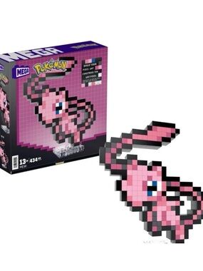 Mega Pokémon Mew Pixel Art Figure